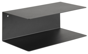 Set 2 piese Rafturi de perete Joliet, Negru, 14x35x20 cm - Img 2