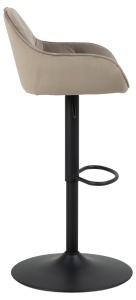 Set 2 piese Scaune de bar Brooke, Bej, 109x52x52 cm - Img 5