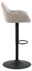 Set 2 piese Scaune de bar Brooke V1, Bej, 109x52x52 cm - Img 5