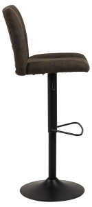 Set 2 piese Scaune de bar Sylvia V4, Gri, 115x41.5x52 cm - Img 5