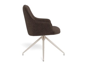 Set 2 piese Scaune dining Adia, Maro, 83x54.5x57.5 cm - Img 4