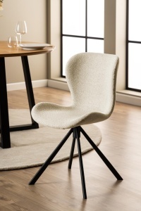 Set 2 piese Scaune dining Batilda -A1, Bej, 81x46.5x53 cm