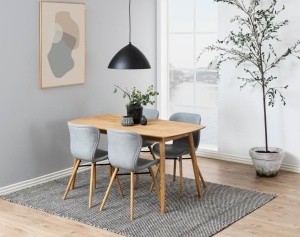 Set 2 piese Scaune dining Batilda -A1, Gri, 82.5x47x53 cm - Img 2