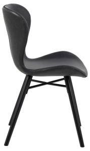 Set 2 piese Scaune dining Batilda -A1 V1, Negru, 82.5x47x53 cm - Img 8
