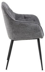 Set 2 piese Scaune dining Brooke V3, Gri, 83x58x55 cm - Img 5
