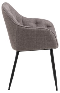 Set 2 piese Scaune dining Brooke V5, Gri, 83x58x55 cm - Img 5
