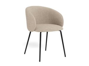 Set 2 piese Scaune dining Eleanor, Bej, 79x55.5x55 cm - Img 7