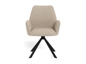 Set 2 piese Scaune dining Glenda, Bej, 88.5x61x63 cm - Img 4