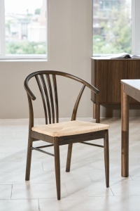 Set 2 piese Scaune dining I_York, Fumuriu mat, 83x54x54 cm