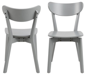 Set 2 piese Scaune dining Roxby, Gri, 79.5x45x55 cm - Img 4