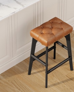 Set 2 scaune de bar Vasagle Maro 44x32x66 cm - Img 3