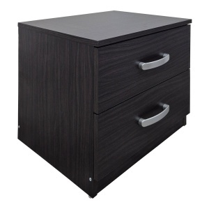 Set 3 buc. dormitor cadru pat si noptiere, Athos, Wenge, 150x206.5x96 cm - Img 3