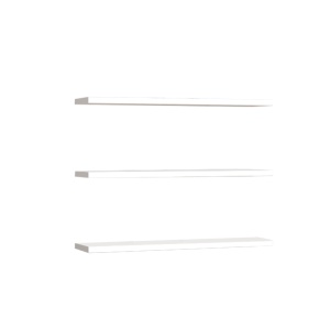 Set 3 rafturi Edna Pako World Alb 60x14.5x1.8 cm