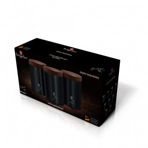 Set 3 Recipiente pentru Depozitare, ebony rosewood - Img 4