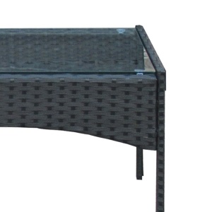 Set 4 buc masă și scaune de grădină Calmness Negru 104x55.5x79 cm - Img 6