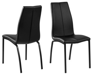 Set 4 piese Scaune dining Asama, Negru, 95x43.5x57 cm - Img 5