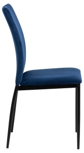 Set 4 piese Scaune dining Demina, Albastru, 92x43.5x53 cm - Img 4