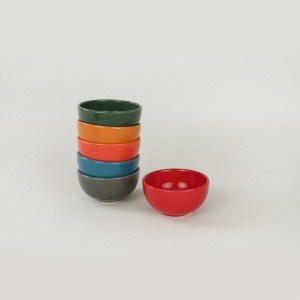 Set boluri ceramice, 6 bucati Roma Ceador Multicolor 8x8x8 cm - Img 2