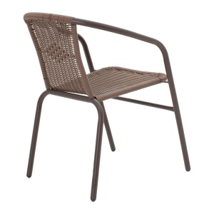 Set dining Ensure-Obbi, Pako World, Metal, Maro, 140x80x70 cm - Img 3