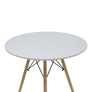 Set dining Julita-Parker, Pako World, 5 piese, MDF, Alb-natural, 80x80x73 cm - Img 7