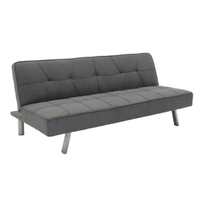 Set dormitor studenti canapea, comoda TV si masuta de cafea, 3 buc, Travis Boho, Antracit, 175x83x74 cm - Img 3
