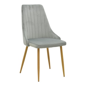 Set masa si scaune dining, 5 buc, Azori Antoro, Pako, Gri 100x100x75 cm - Img 6