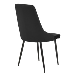 Set masa si scaune dining, 5 buc, Azori Antoro, Pako, Negru 100x100x75 cm - Img 7