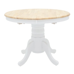 Set masa si scaune dining, 5 buc, Dallan Lars, Pako, Alb 138x100x75 cm - Img 7