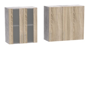 Set mobila bucatarie 4 buc Festa ΙII Pako World Sonoma 140x60x85 cm - Img 3