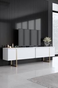 Set mobila sufragerie Luxe Alb 160x35x80 cm - Img 2