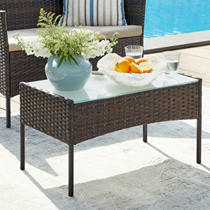 Set mobilier de gradina, Songmics, Maro, 58x49x85 cm - Img 6