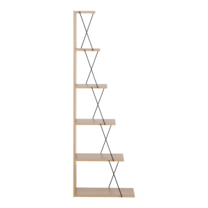 Set mobilier living masuta de cafea, 2 biblioteci si comoda TV, 4 buc, Tars, Stejar, 120x50x30 cm - Img 6