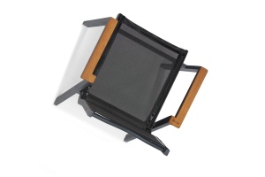 Set scaune de gradina (6 piese) Ottowa Gri 57x90x63 cm - Img 2