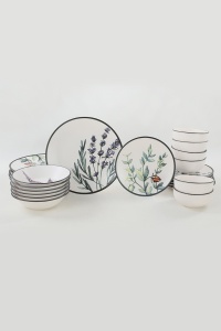 Set veselă din ceramică, 24 bucati Sidonia Springs Alb - Img 8