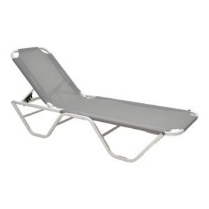 Sezlong, Dessie, Gri inchis, 59.5x193x29.5 cm