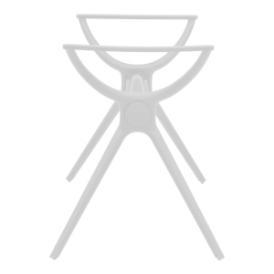 Stalp picior suport blat masuta de cafea Herno alb 106x61x73 cm - Img 3