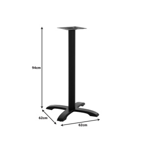 Suport blat masa Steko Pako World Negru 48x48x94 cm - Img 2