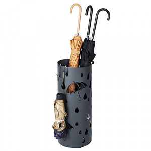 Suport pentru umbrele, Songmics, Gri, 19.5x19.5x49 cm