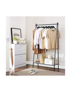 Suport pentru umerase, Songmics, Negru, HSR23BK, 92 x 33 x 153 cm - Img 2