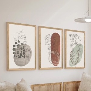 Tablou cu rama, Linento, Multicolor, 0.3x33x48 cm