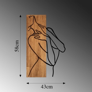 Tablou din lemn si metal MA Nuc 36x58 cm - Img 6