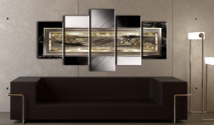 Tablou - Golden moments 100x50 cm - Img 2