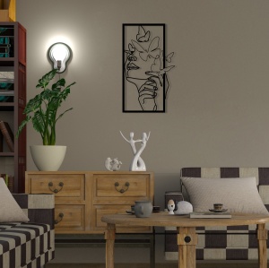 Tablou metalic Butterfly Negru 35.5x60 cm - Img 3
