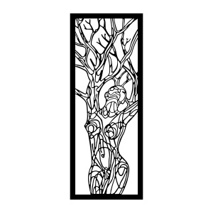 Tablou metalic Vuslat Negru 20x51 cm - Img 5