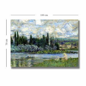 Tablou Rainbow Swirls Multicolor 70x100 cm - Img 3