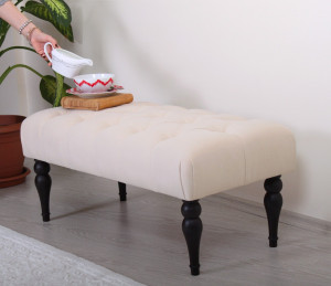 Taburet bancuta Soltani Bej 50x20 cm - Img 3