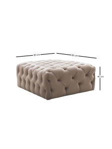 Taburet Chester Crem 80x40x80 cm - Img 7