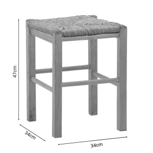 Taburet de gradina Oligor-Charchie Pako World Natural 35x35x78 cm - Img 5