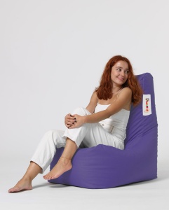 Taburet puf beanbag de gradina Diamond Mov - Img 3