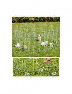 Tarc pentru animale de companie, Feandrea, Argintiu, ‎PPK001W01, 159 x 159 x 61 cm - Img 3